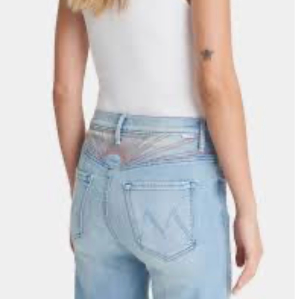 Mother Denim Sunburst Roller Ankle Jeans 30 Poppy Fields EUC!